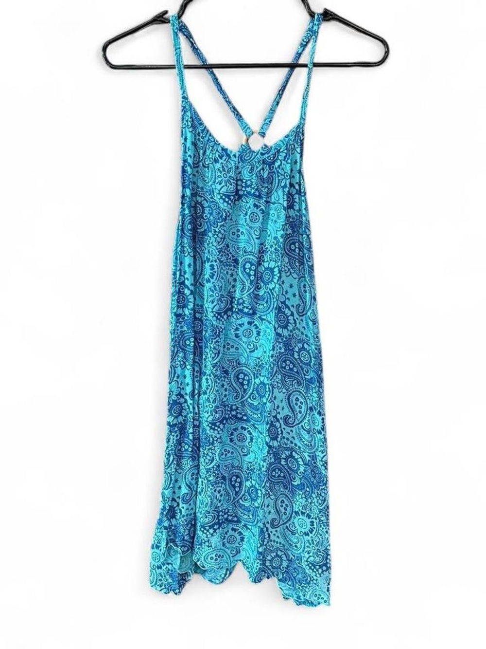Blue Paisley Summer Dress Lightweight